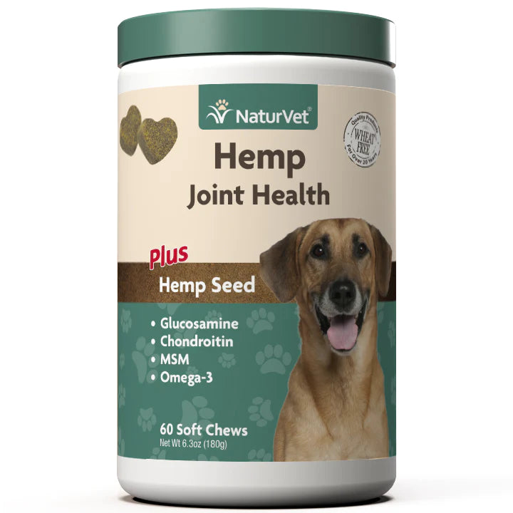 NaturVet Hemp Soft Chew Hip and Joint Supplement for Dogs
