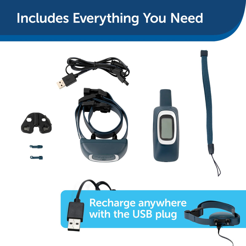 PetSafe 300 Yard Remote Training Collar – Choose from Tone, Vibration, or 15 Levels of Static Stimulation – Medium Range Option for Training Off Leash Dogs – Waterproof and Durable – Rechargeable