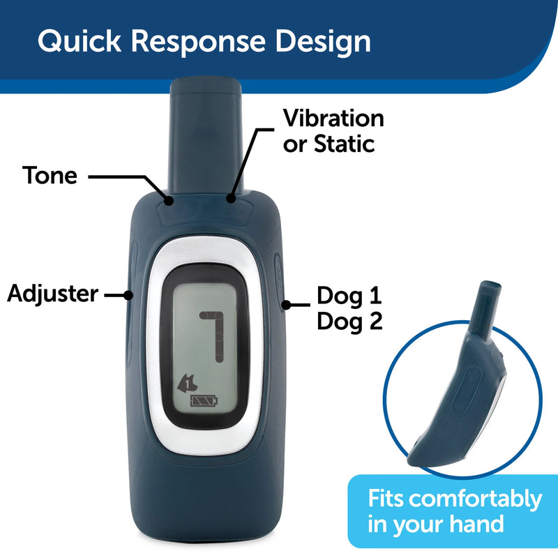 PetSafe Remote Trainer Dog Training Collar - 3 Training Modes: Tone, Vibration, 15 Levels of Static Stimulation, Standard for Dogs over 8lb+ - Waterproof, Durable, Rechargeable - 100 Yards (300 Feet)