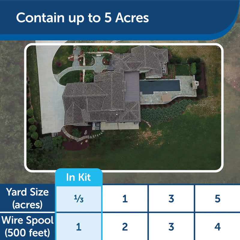 PetSafe Basic In-Ground Fence – Covers 1/3-Acre Yard with Included Wire – Expandable up to 5 Acres – For Pets 8 lbs and Up – From the Parent Company of INVISIBLE FENCE Brand