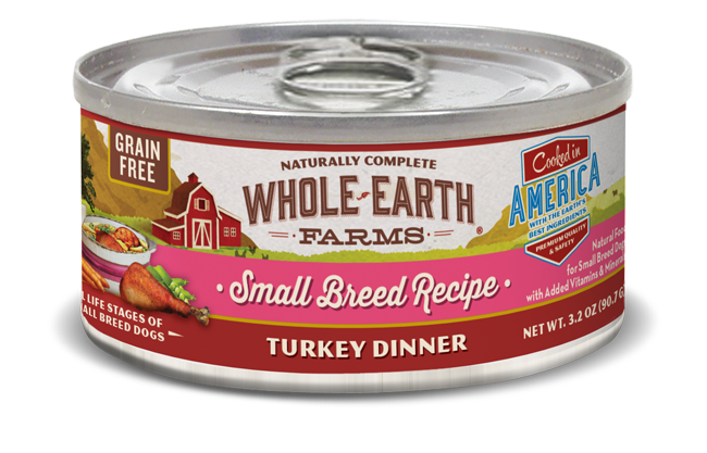 Whole Earth Farms Grain Free Small Breed Turkey 3.2 oz; 24 pack