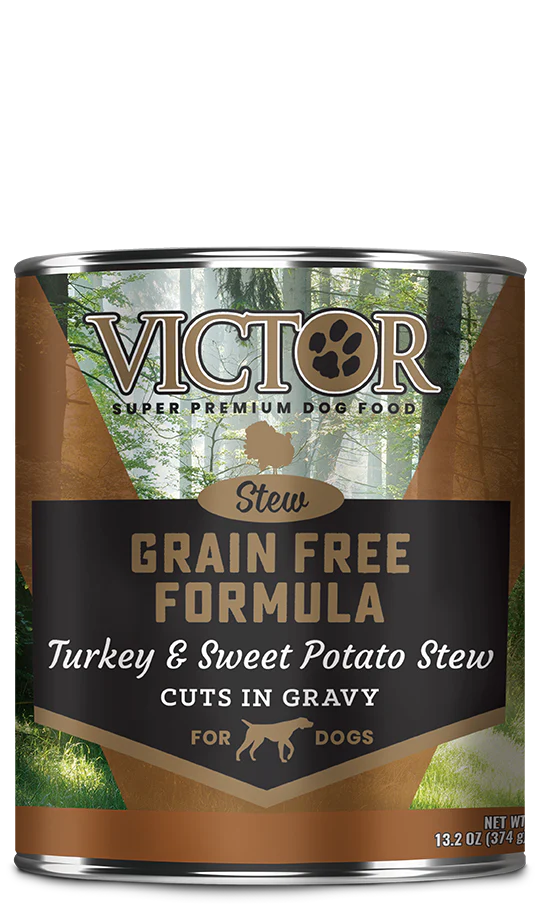 VICTOR Grain Free Formula Turkey & Sweet Potato Stew Cuts in Gravy for Dogs