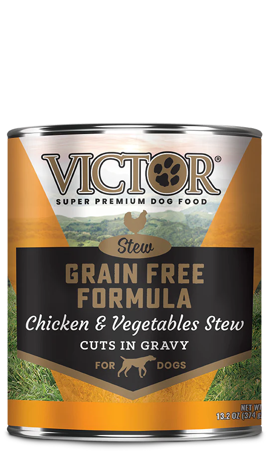 VICTOR Grain Free Formula with Chicken and Vegetables Stew Cuts in Gravy for Dogs